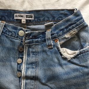 Re/done high-rise ankle crop jeans